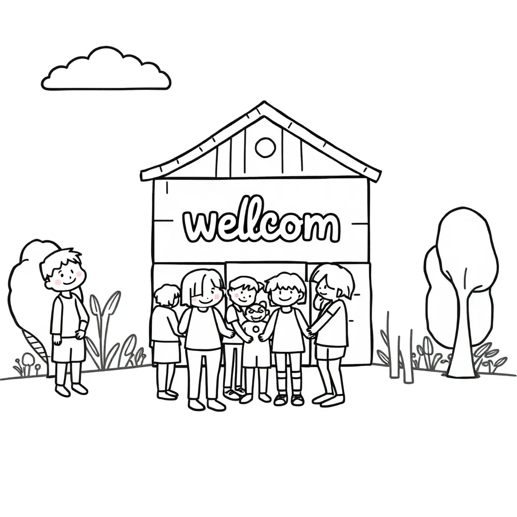 Feuille de coloriage pour enfants