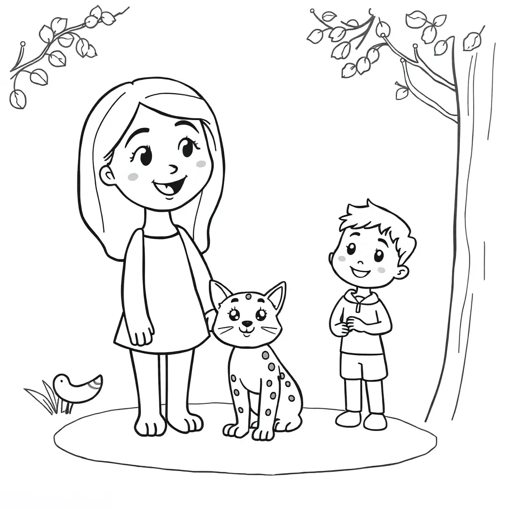 Feuille de coloriage pour enfants