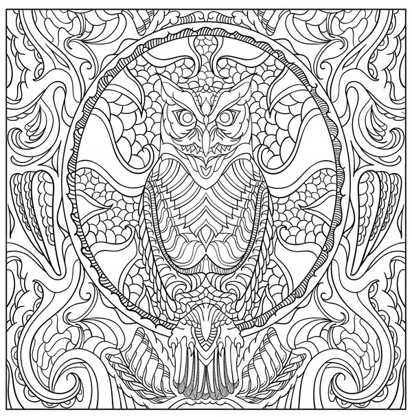 Adults Owl coloring page for children