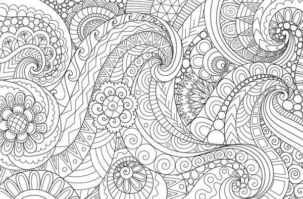 Adults Wavy Art coloring page for children