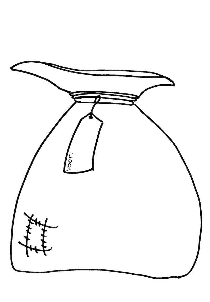 Kleurplaat Zak Van De Sint coloring page for children