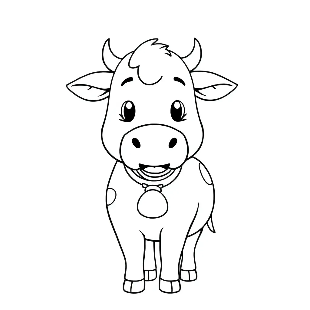 Kleurplaten Koeien coloring page for children