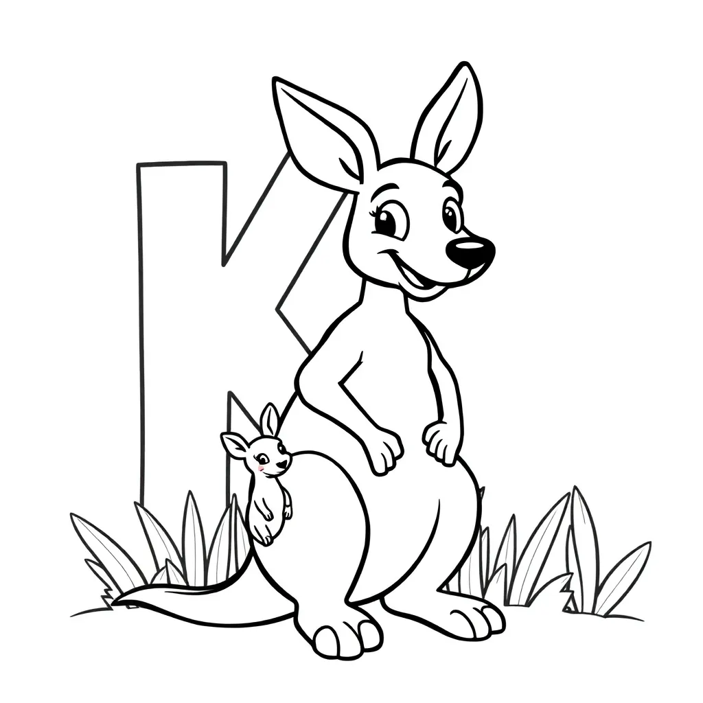 Kleurplaten Letters coloring page for children
