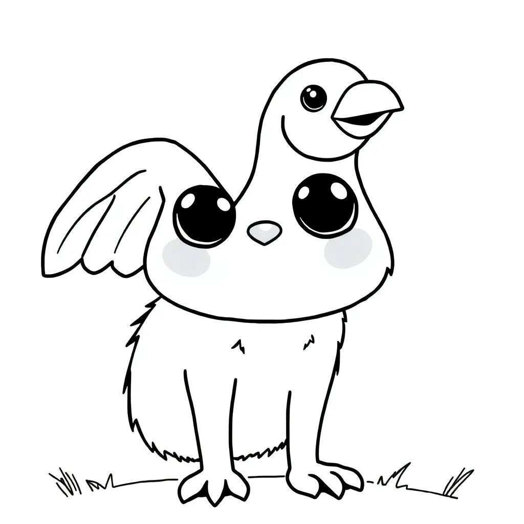 Koe Boerderij Schattig Dieren Natuur coloring page for children