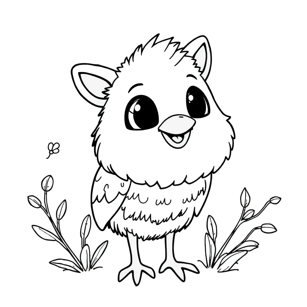 Koe Boerderij Schattig Dieren Natuur coloring page for children