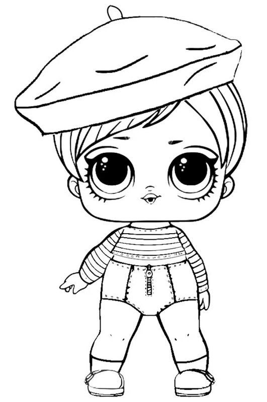 L O L Surprise Puppe Baby Franzosisch coloring page for children