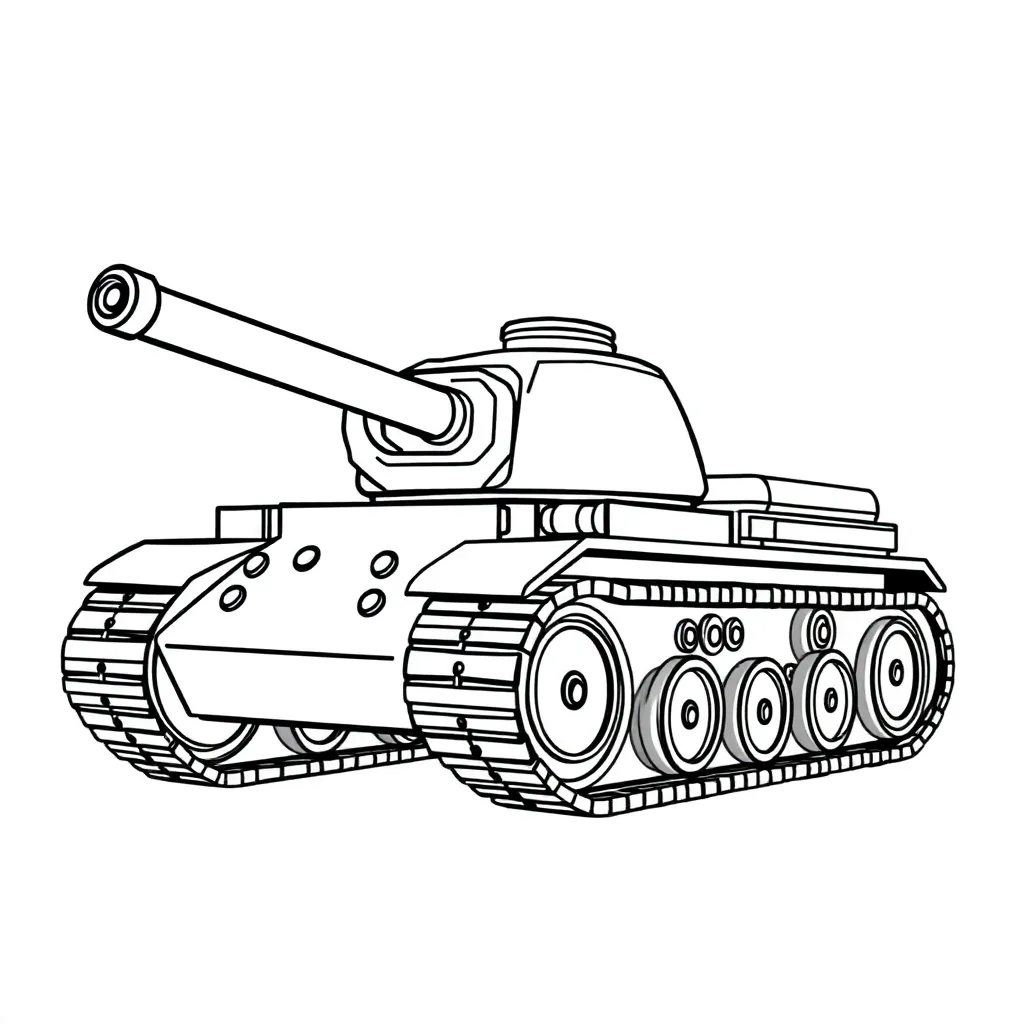 Leger Militair Voertuig Soldaat Defensie coloring page for children
