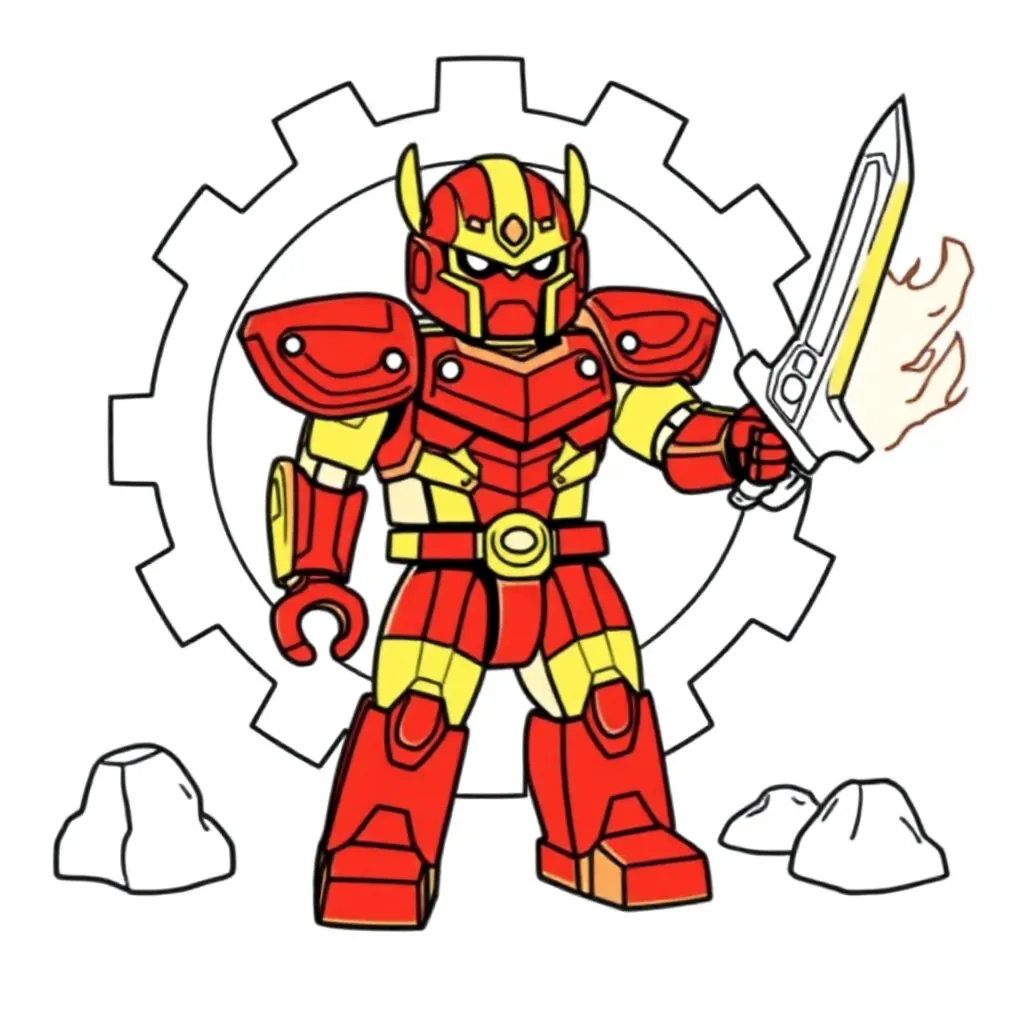 Lego Bionicle coloring page for children