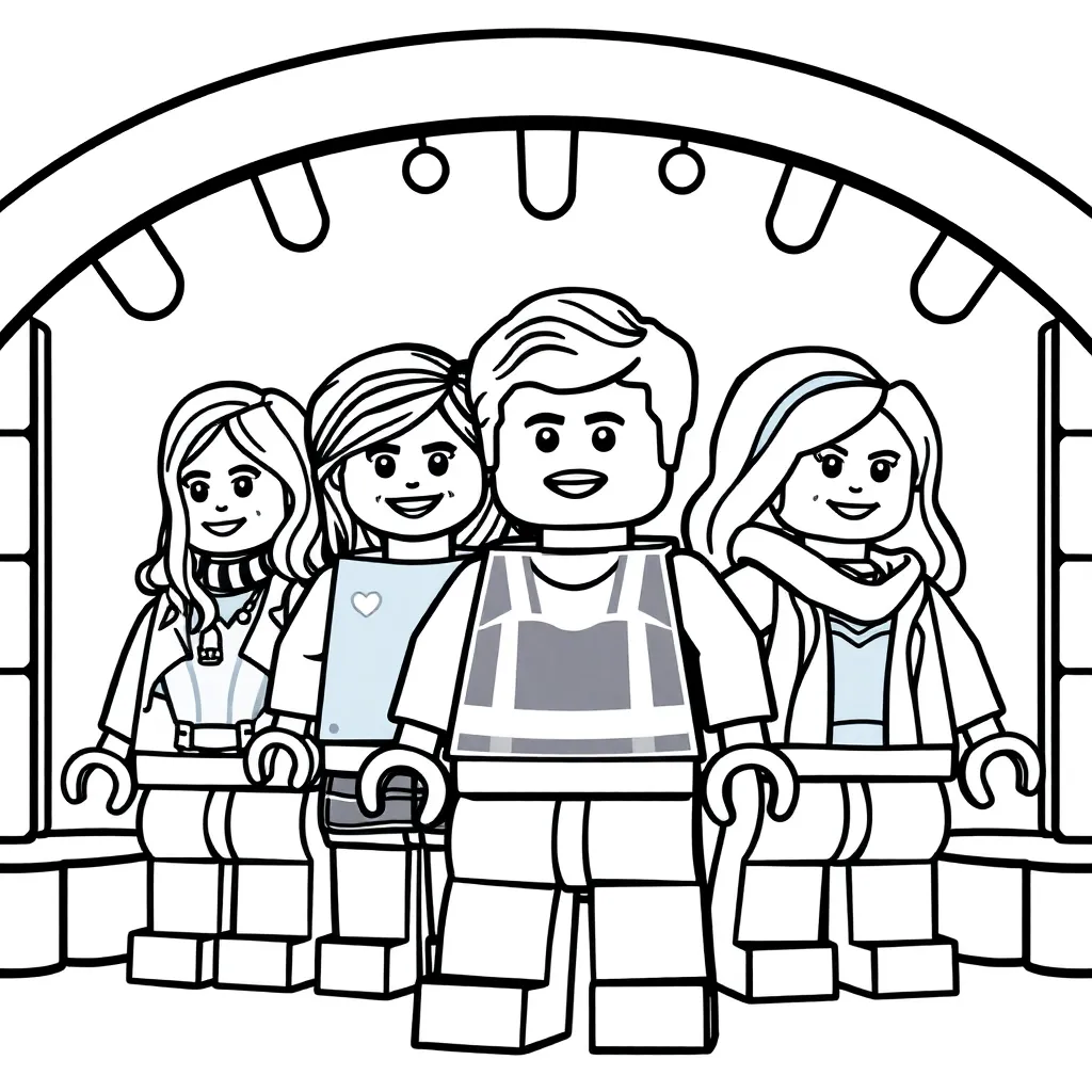 Lego Friends Meisjes Avontuur Creatief Speels coloring page for children