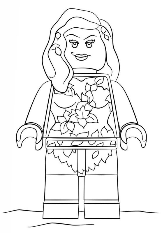 Lego Movie Poison Ivy coloring page for children