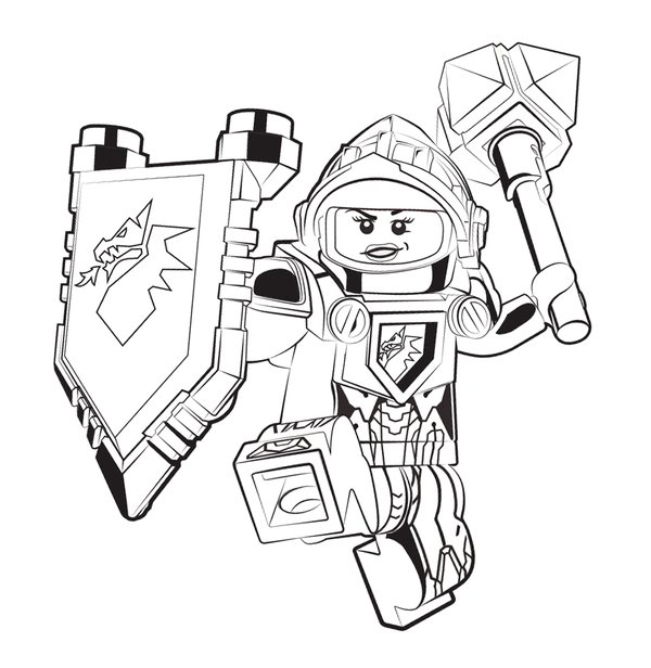 Lego Nexo Caballeros Macy coloring page for children