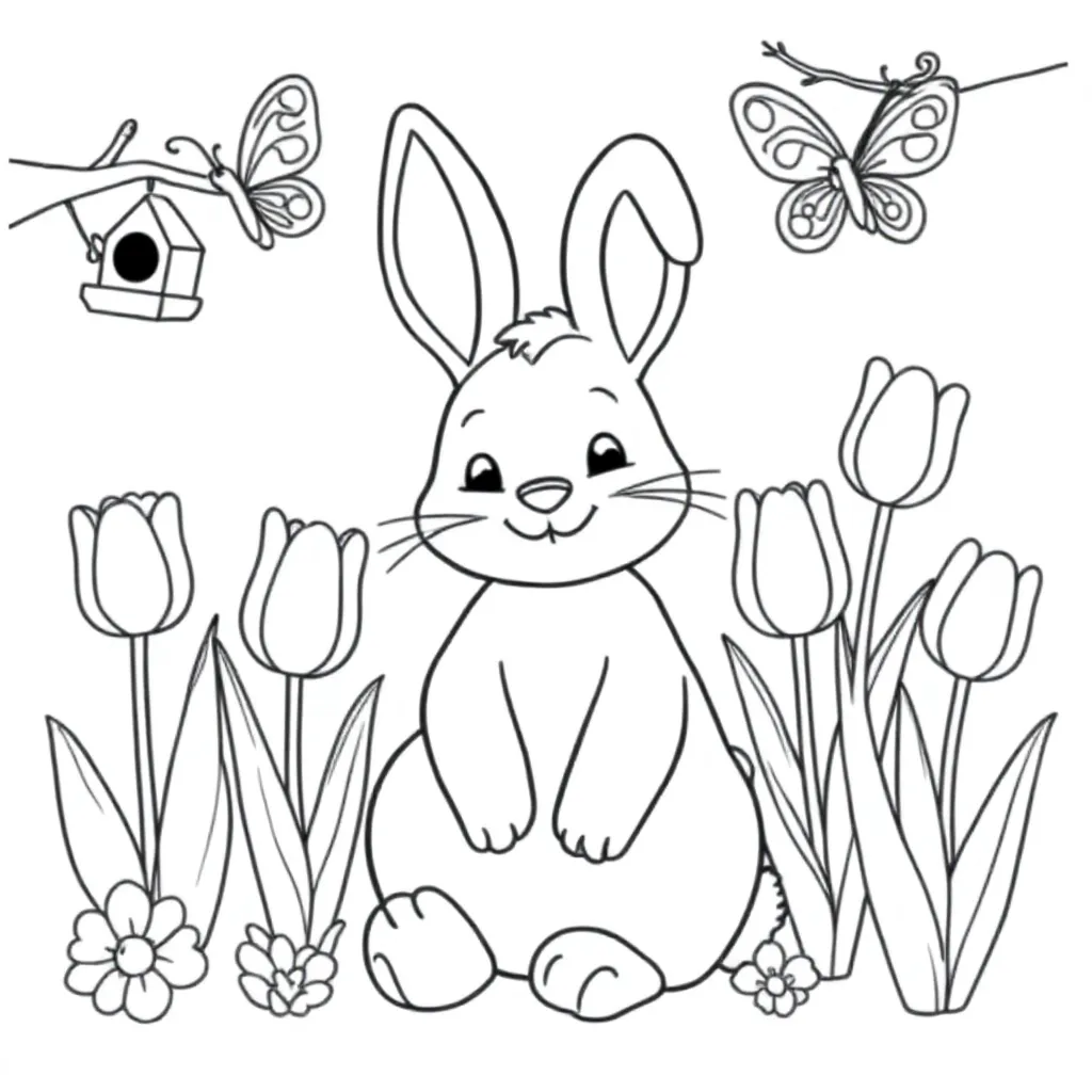 Lente coloring page for children