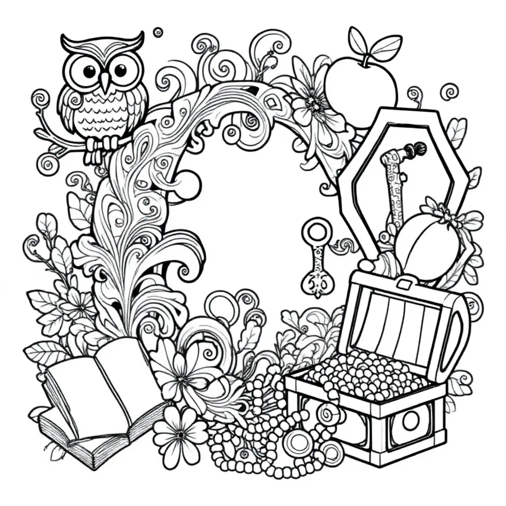 letter O kleurplaat voor kinderen