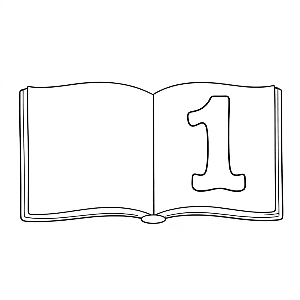 Letters die zeggen hoofdstuk 1 coloring page for children