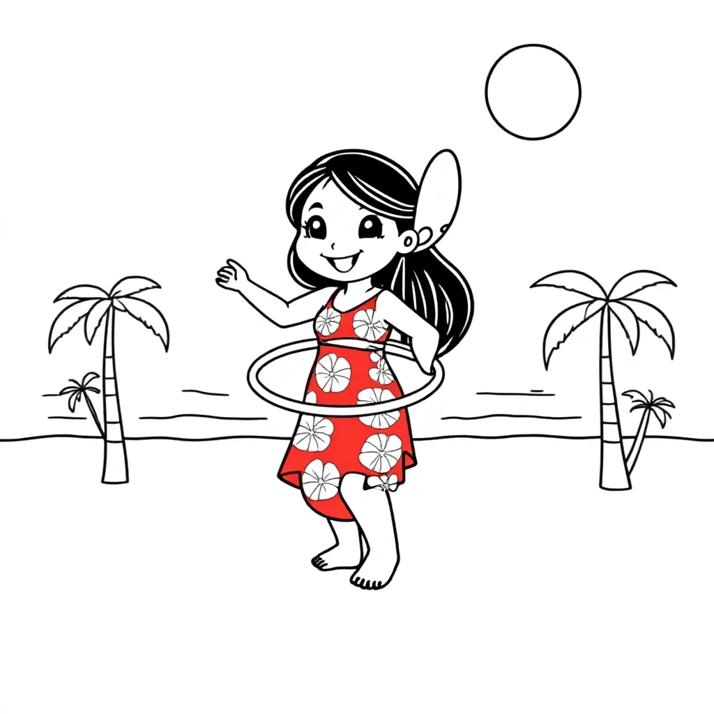 Lilo coloring page for children