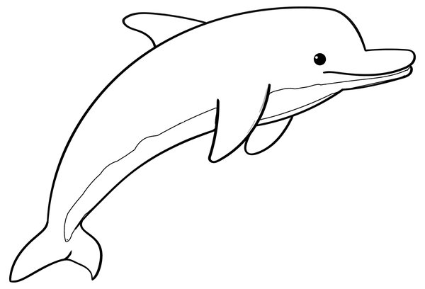 Lindo Delfin coloring page for children