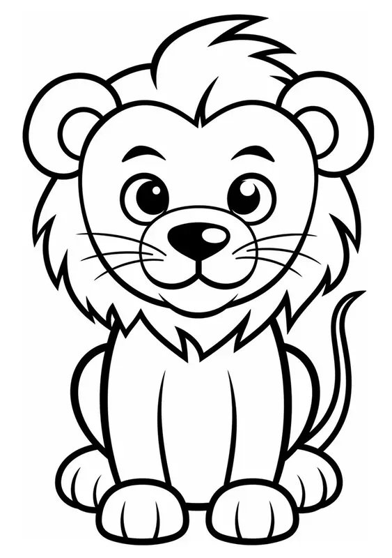 Lindo Len Sentado coloring page for children