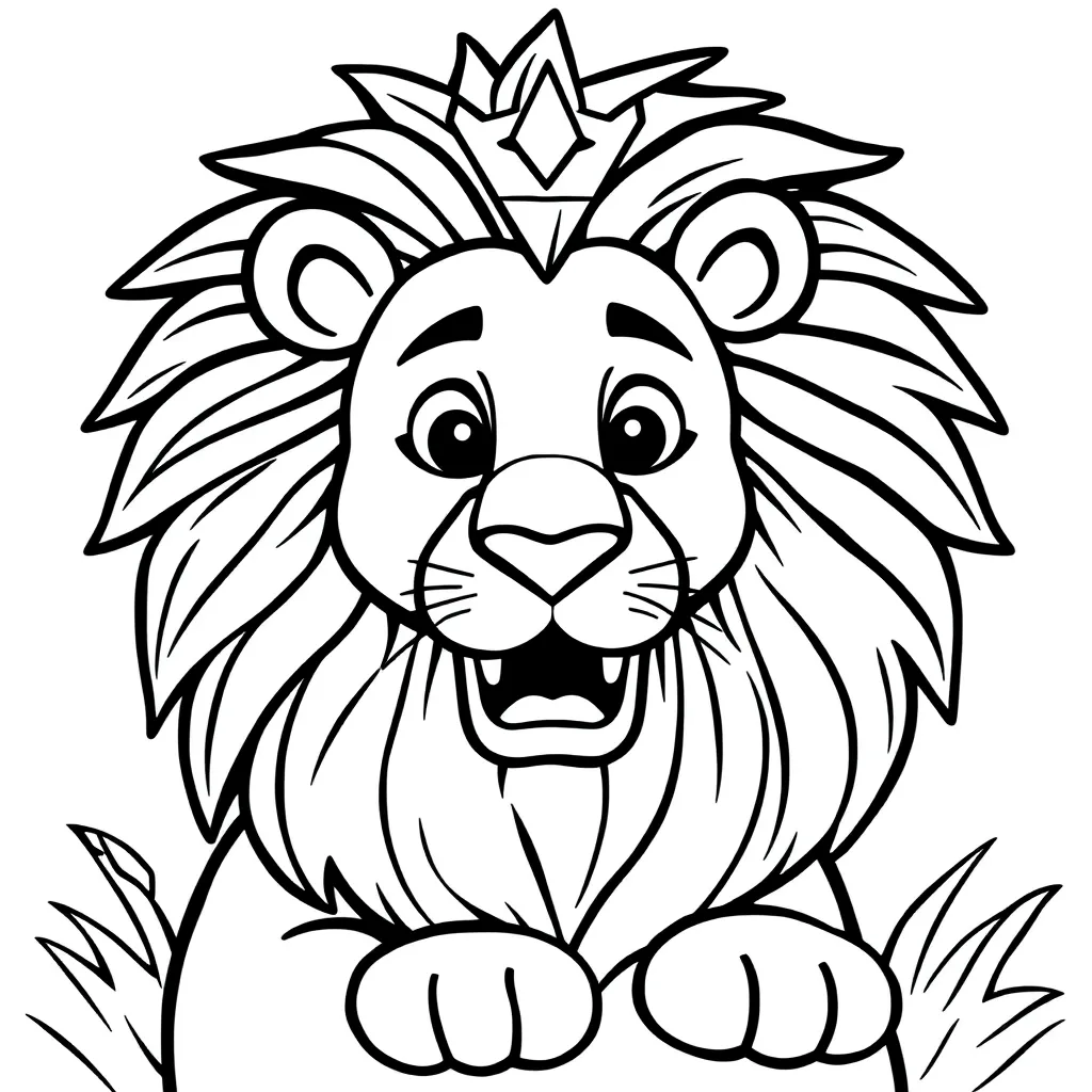 Lion King Disney Savanne Wilde Dieren coloring page for children