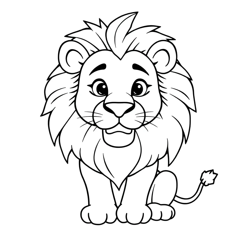 Lion King Disney Savanne Wilde Dieren coloring page for children