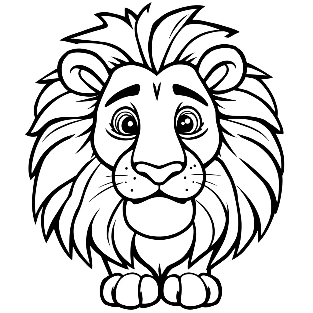 Lion King Disney Savanne Wilde Dieren coloring page for children