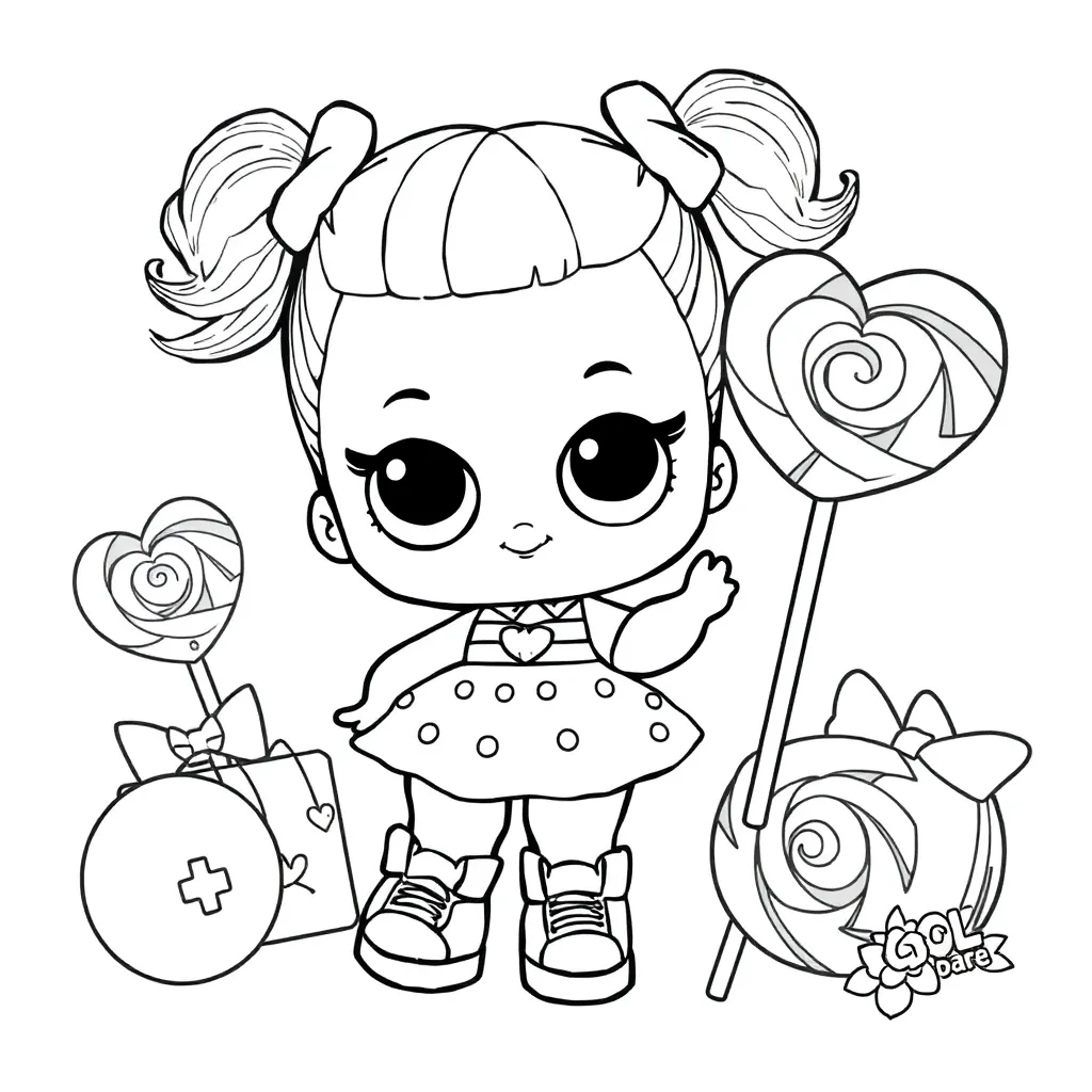 Lol coloring page for children