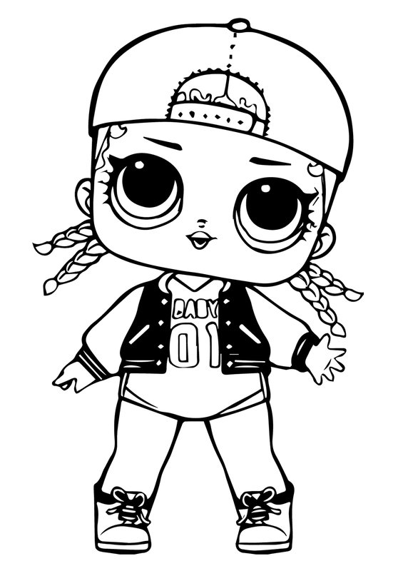 Lol Pop Mc Swag coloring page for children