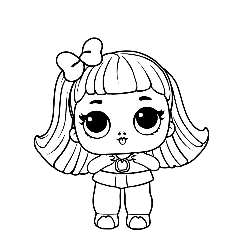 Lol Surprise Pop Meisjes Poppen Creatief coloring page for children
