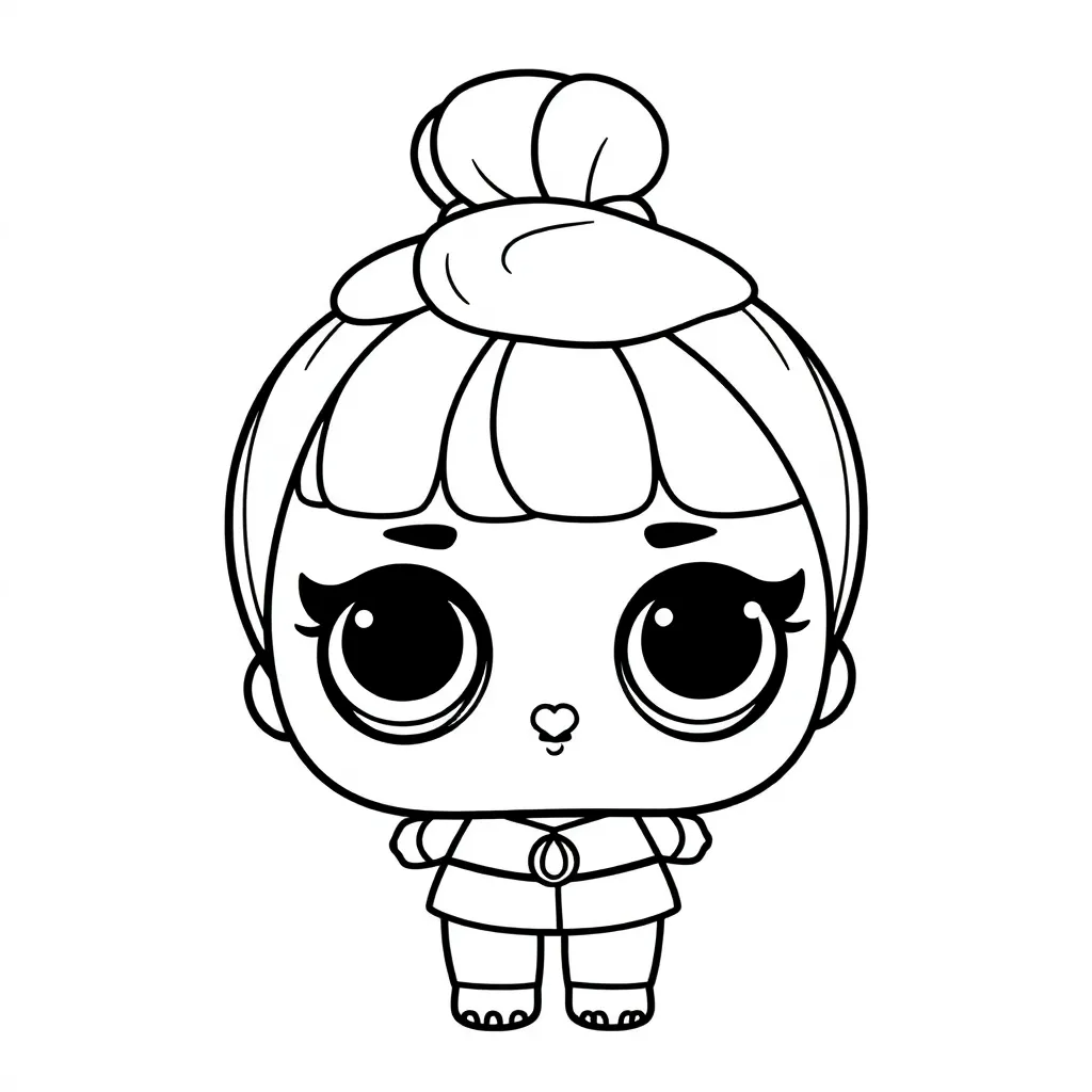 Lol Surprise Pop Meisjes Poppen Schattig coloring page for children