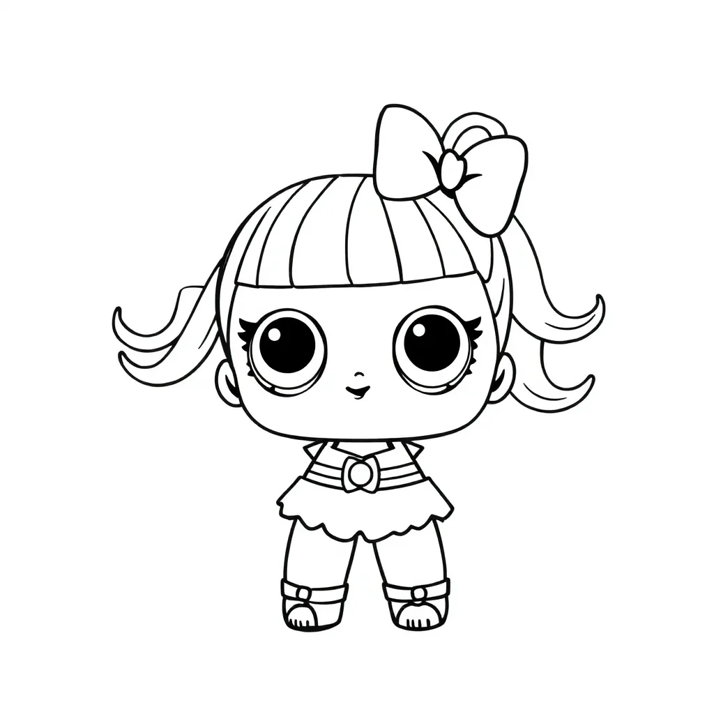 Lol Surprise Pop Meisjes Poppen Schattig coloring page for children