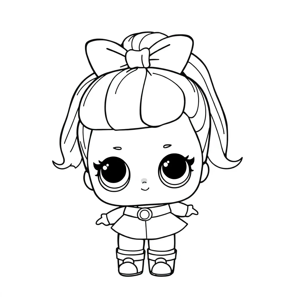 Lol Surprise Pop Meisjes Speelgoed Cartoon coloring page for children