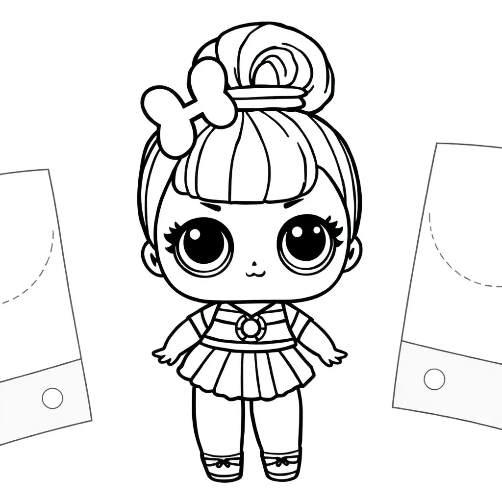 Lol Surprise Pop Poppen Schattig Kleurrijk coloring page for children