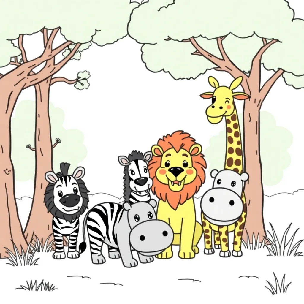 Plantilla para colorear para niños