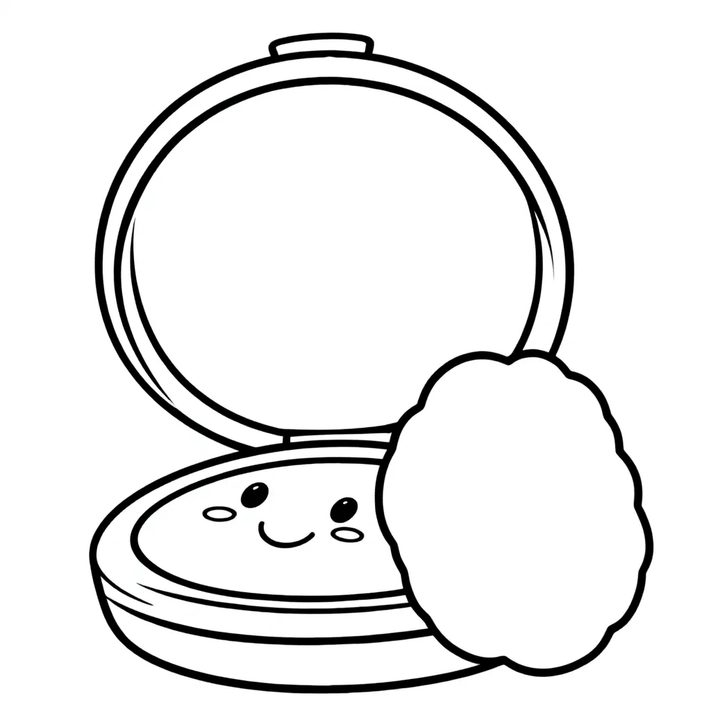 make up en meisjes dingen kleurplaat voor kinderen