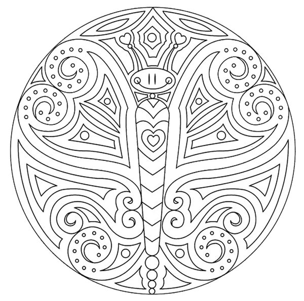 Mandala 10 coloring page for children