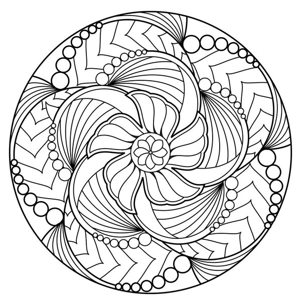 Mandala 9 coloring page for children