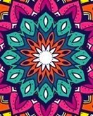 Mandala coloring page for children