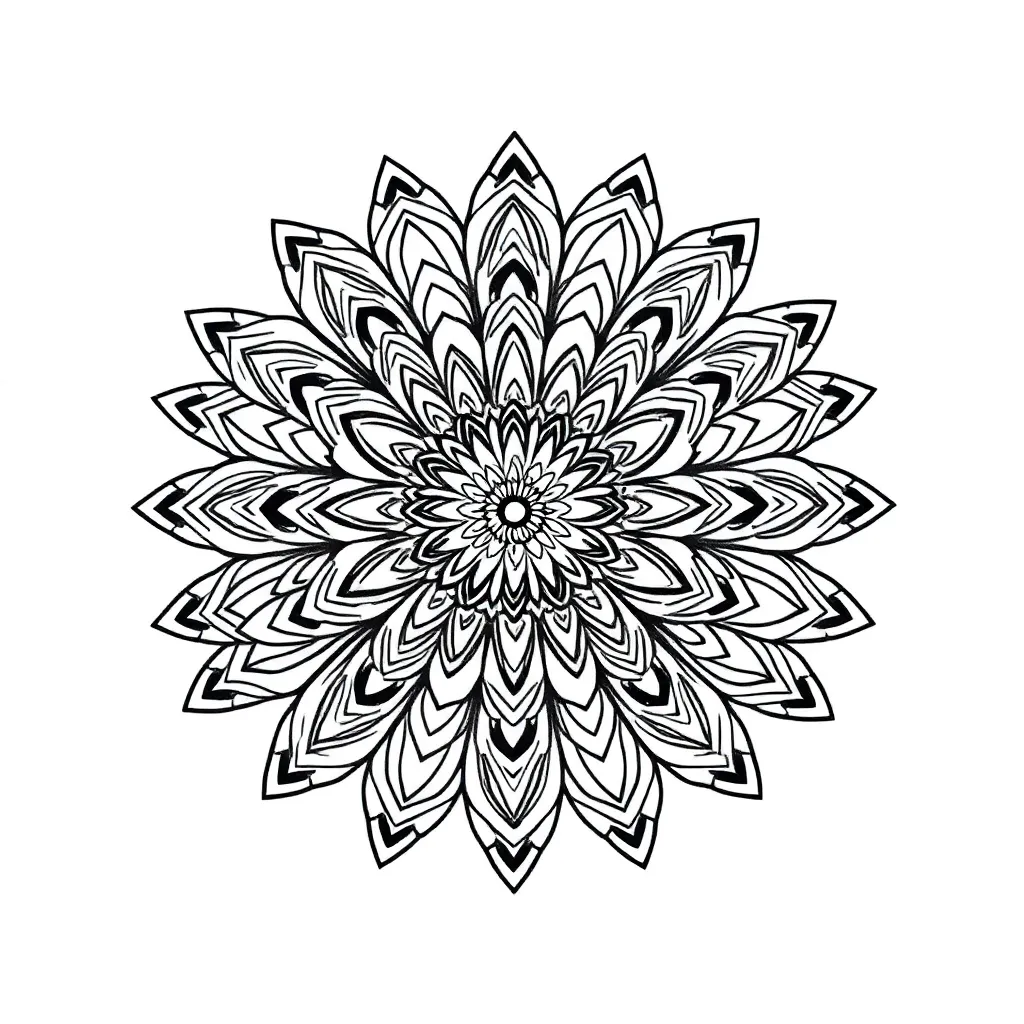 Mandala Ontspanning Kunst Patronen Creatief coloring page for children