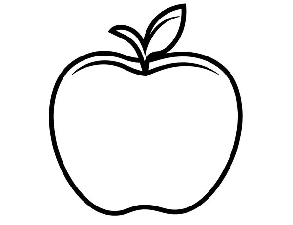 Manzana Simple coloring page for children