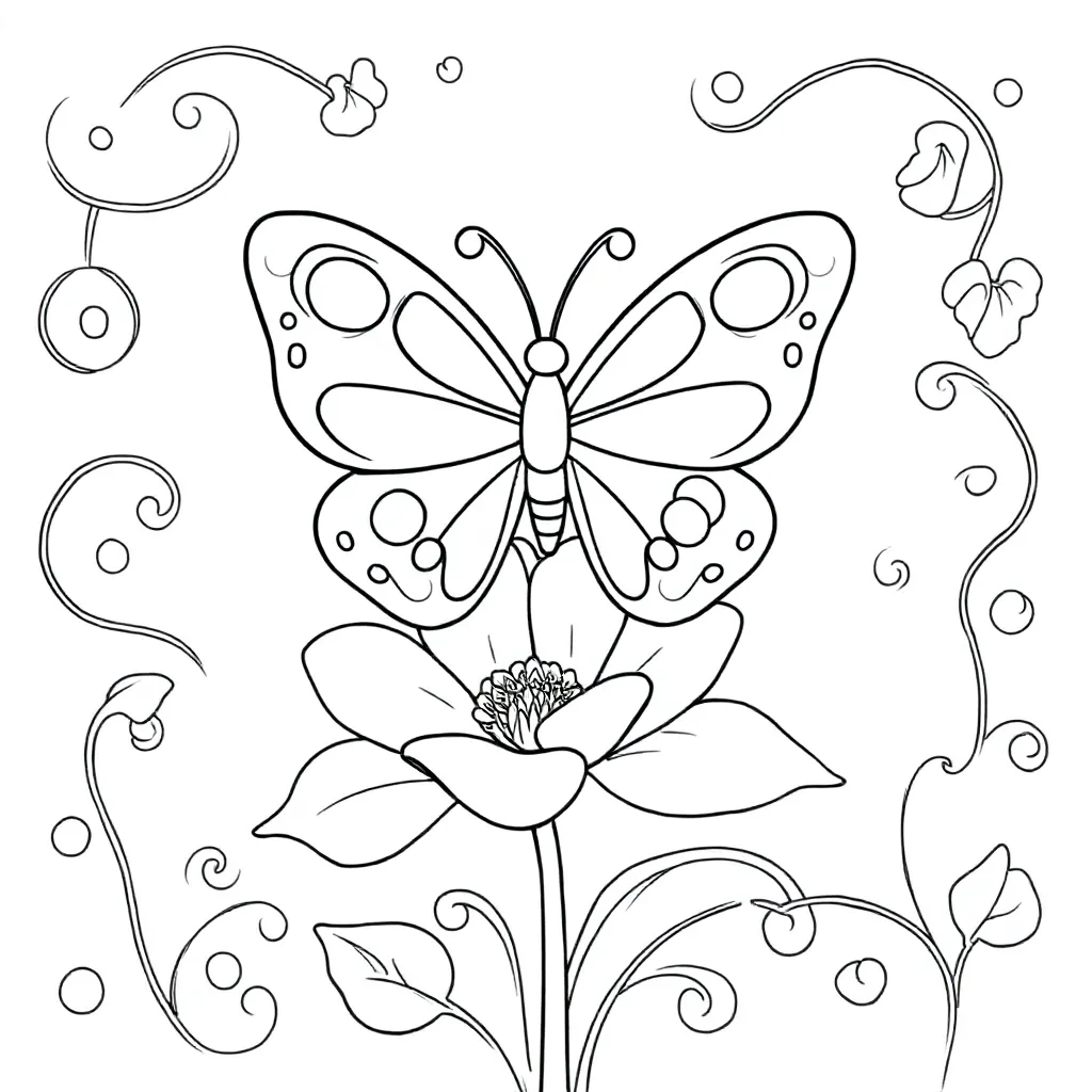 Mariposa Para Iluminar coloring page for children