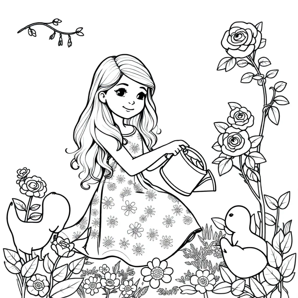 Maud coloring page for children