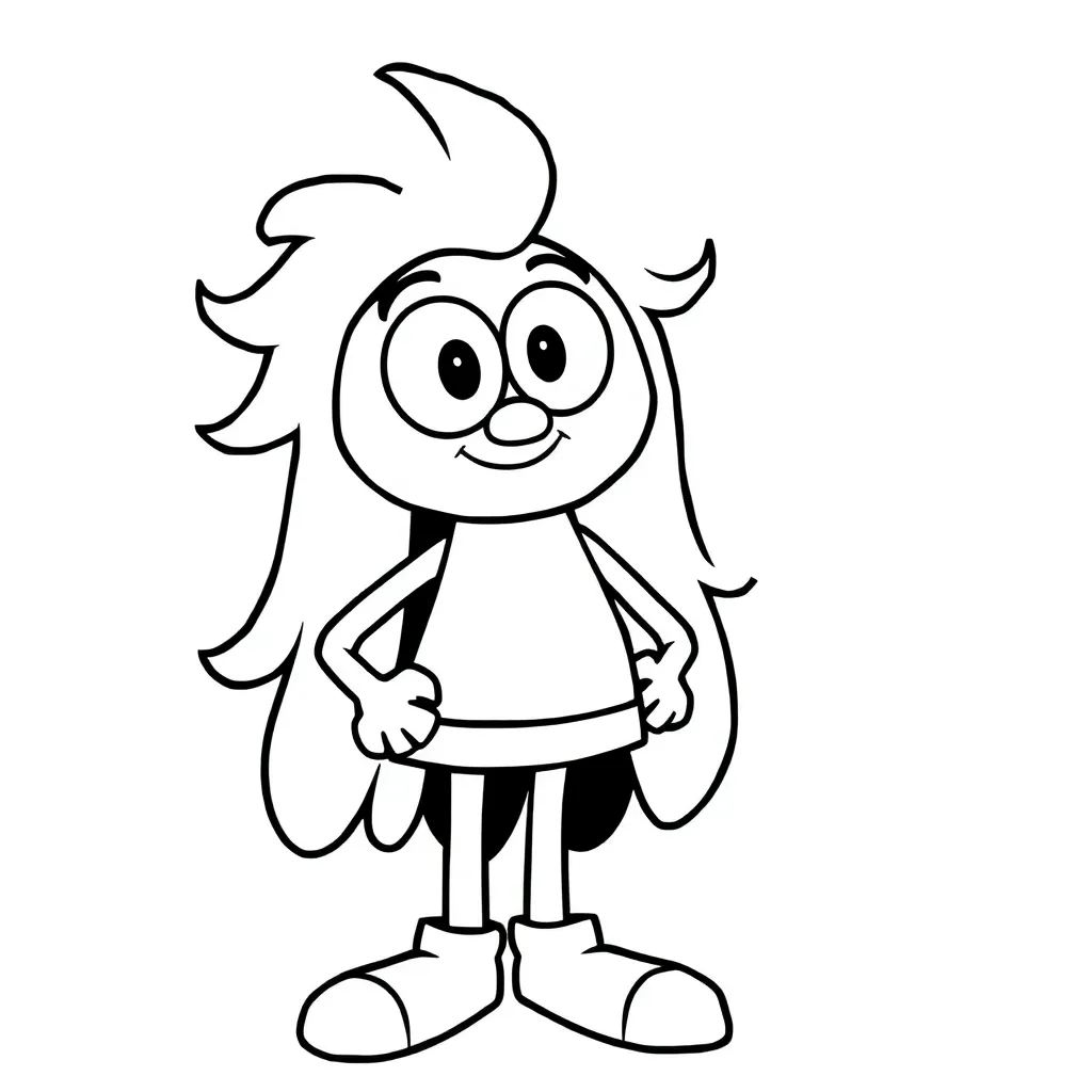 Mega Mindy Superheld Actie Kinderen coloring page for children