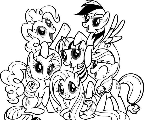 Mein Kleines Pony Freundschaft Ist Magie coloring page for children