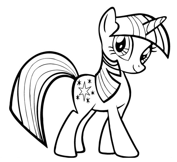Mein Kleines Pony Twilight Sparkle coloring page for children