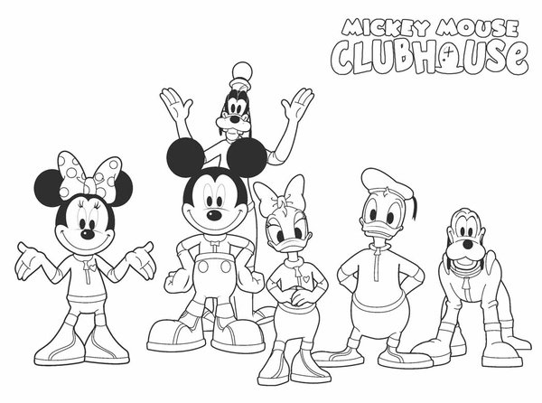 Mickey Mouse Clubhuis Vrienden coloring page for children