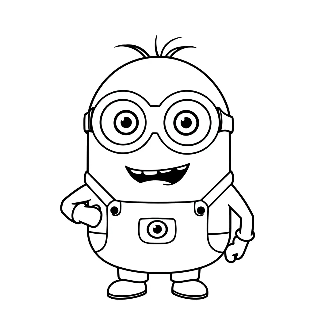 Minions Cartoon Grappig Tekenen Kinderen coloring page for children