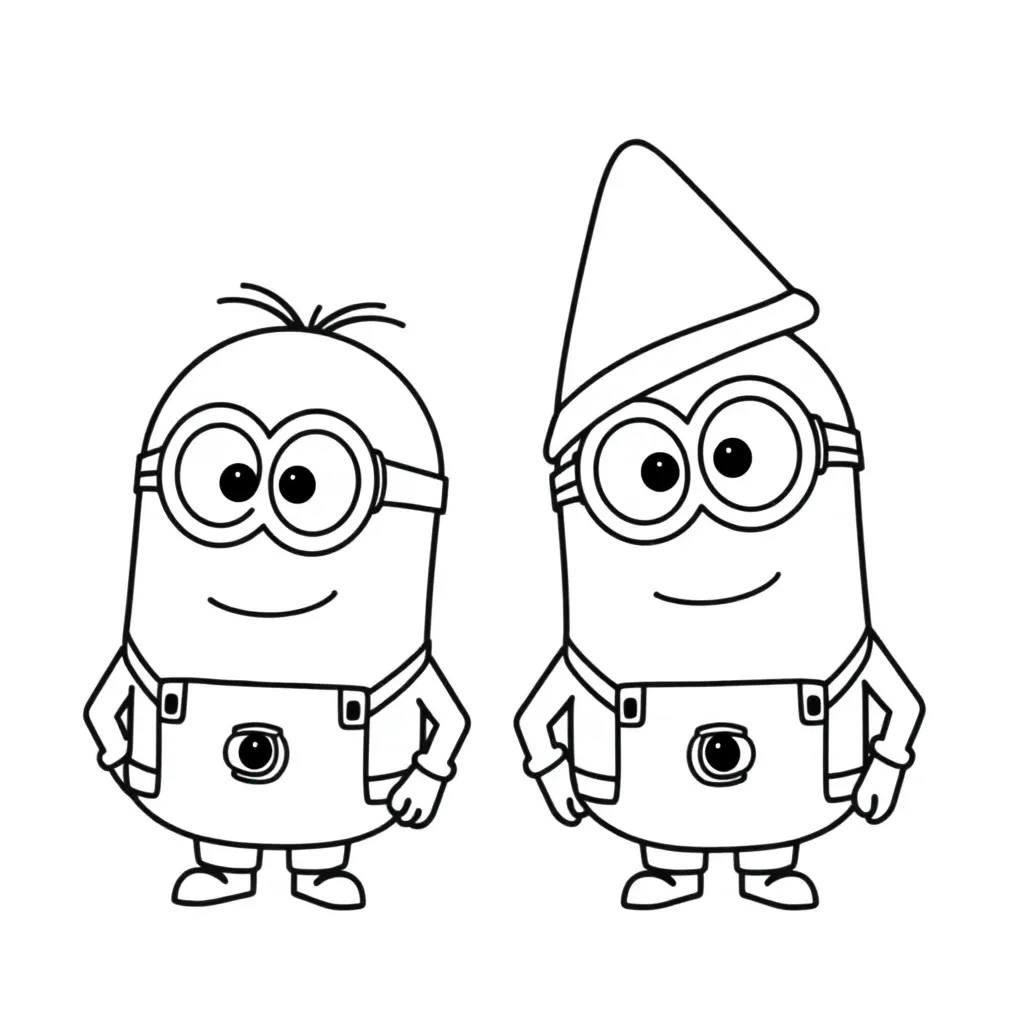 Minions Kleurplaten coloring page for children