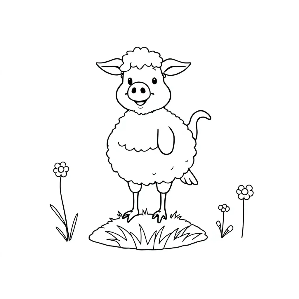 Mislukt Dier coloring page for children