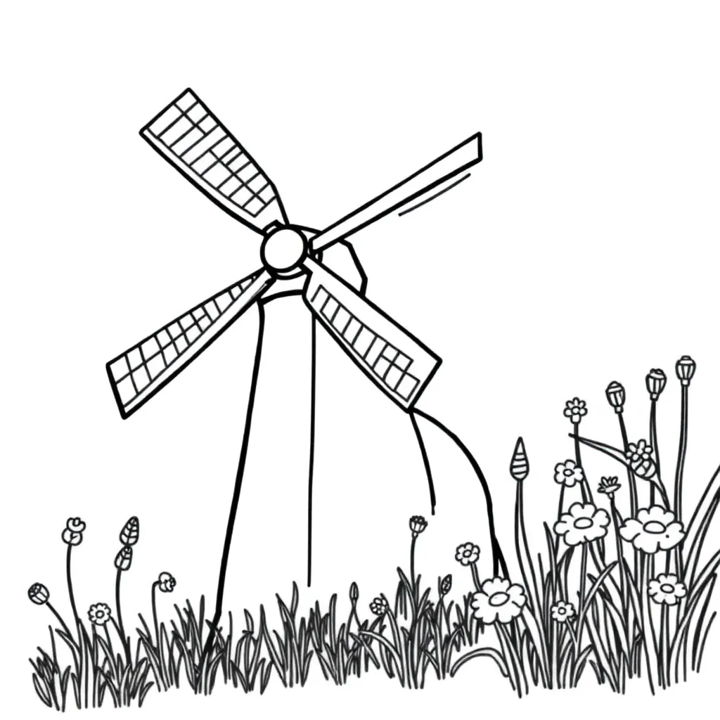 Moederdag Liefde Hart Cadeau Bloemen coloring page for children