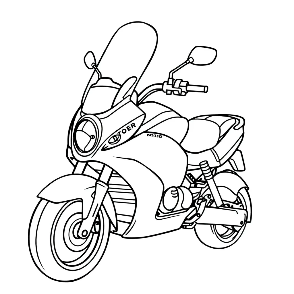 Motoren Racen Snelheid Motorrijden Stoer coloring page for children