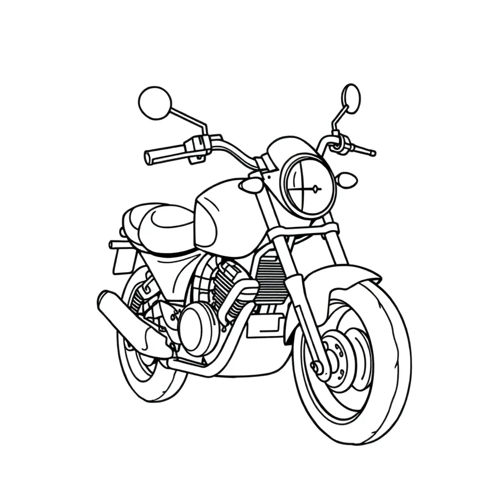 Motoren Racen Snelheid Techniek Motorrijden coloring page for children